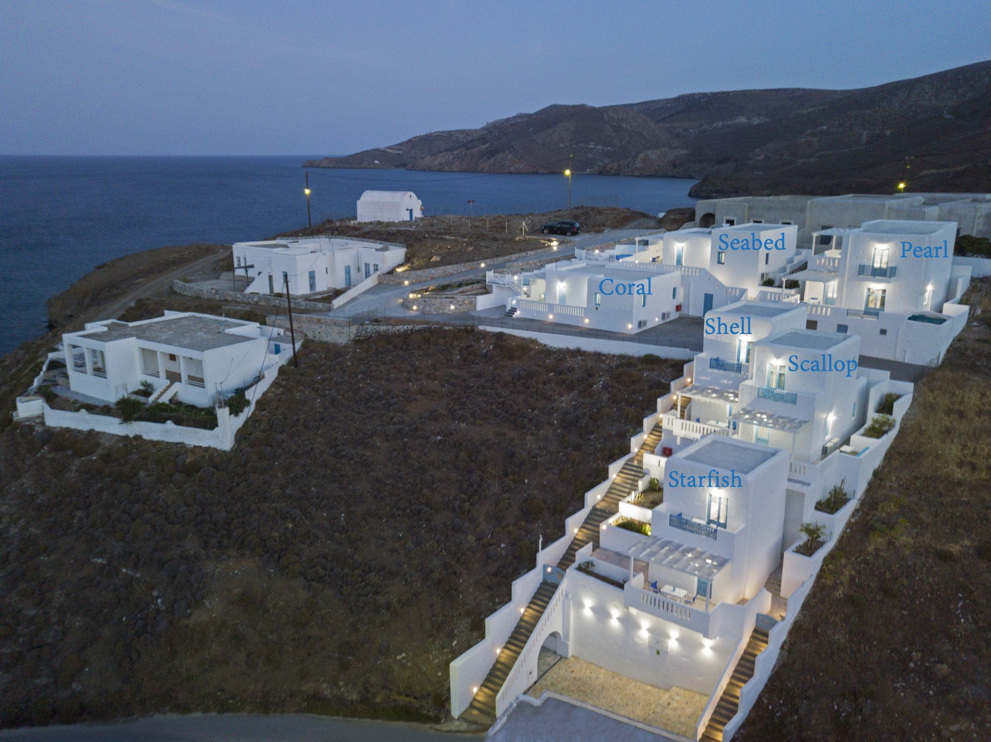 Aegean Sea Villas Livadi  Eksteriør bilde